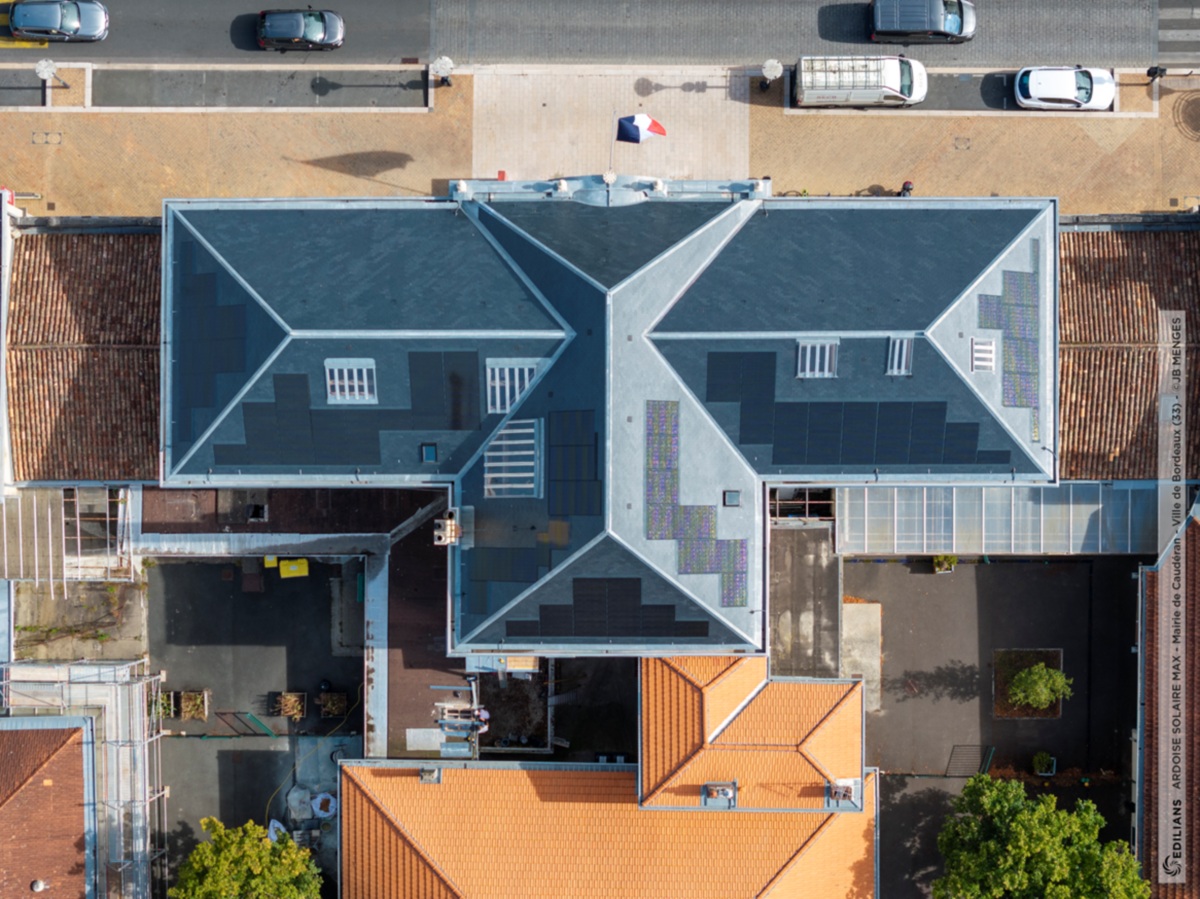 Edilians, ardoise solaire max, mairie de Caudéran. © JB Menges